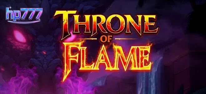 Pemandangan mistis Mountain of Dragons dalam permainan slot Thrown of Flame